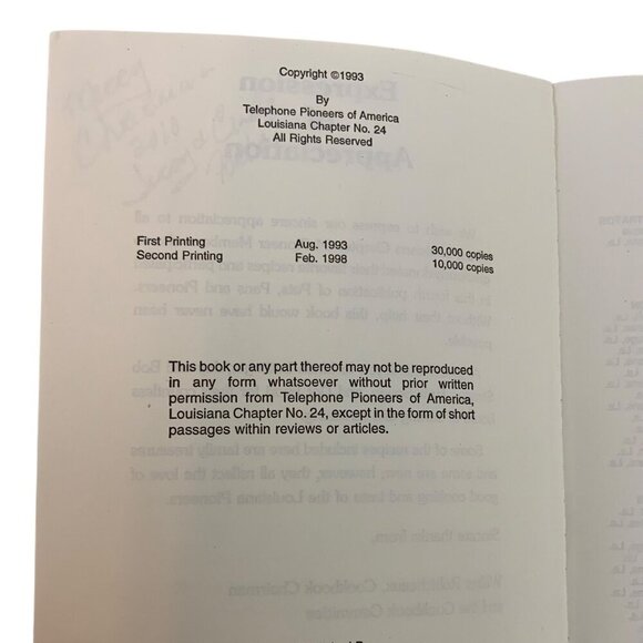 Vintage Pots Pans & Pioneers Volume IV Cookbook Louisiana Recipes Paperback 1993 - Picture 4 of 11